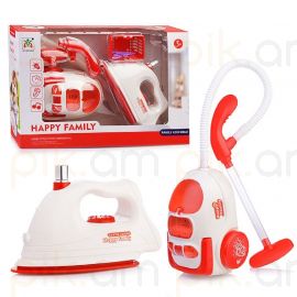 Խաղալիք էլեկտրական փոշեկուլ + արդուկ Happy Family LS8292K