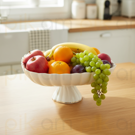 Մրգաման կերամիկական Սպիտակ Քառակուսի 12սմ XZ-6484