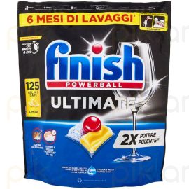 Սպասք լվացող մեքենայի հաբ Finish Ultimate Limone 125 հատ