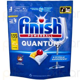Սպասք լվացող մեքենայի հաբ Finish Quantum Limone 135 հատ