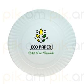 Ափսե կլոր թղթից մեծ 6hատ 22․5սմ
