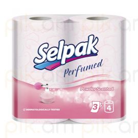 Զուգարանի թուղթ Selpak Perfumed Пудра 4 հատ